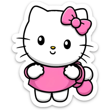 chaotic birthday message with Hello Kitty, It's Always Sunny in Philadelphia, caffeine, nicotine, weed, confetti, stickers, wild doodles everywhere sticker