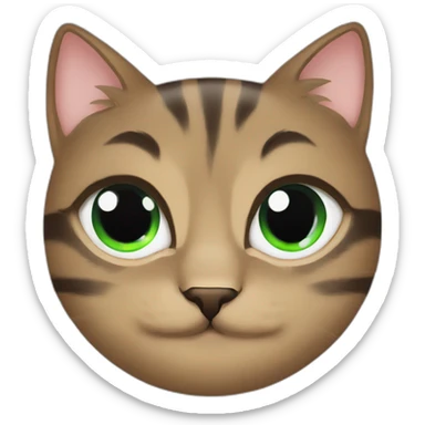 Cat eyes love sticker