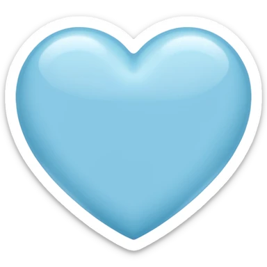 Light blue heart  sticker