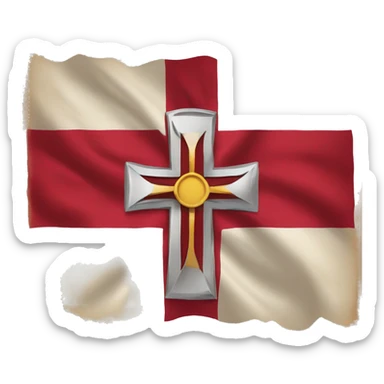 bandera cruz de borgoña sticker