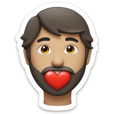 Des bras qui font un câlin a un cœur rouge sticker