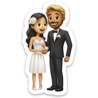 Wedding proposal sticker