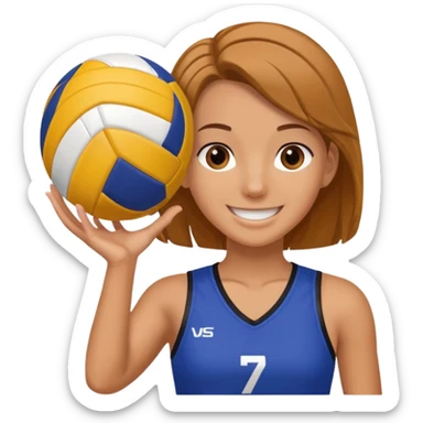Volleyball girl sticker