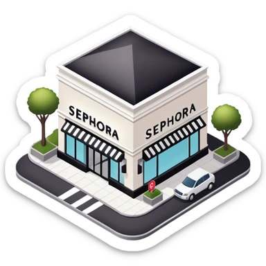 Sephora, isometric exterior  sticker
