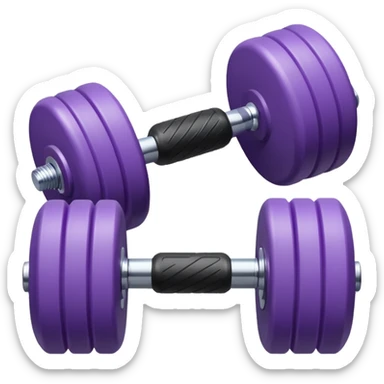 light purple dumbbell sticker