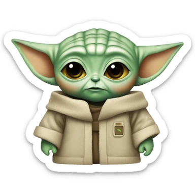 baby yoda is software engineer sticker
