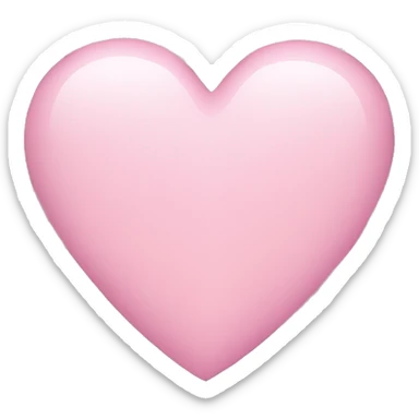 light pink heart sticker