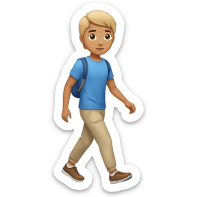 Young adult walking  sticker