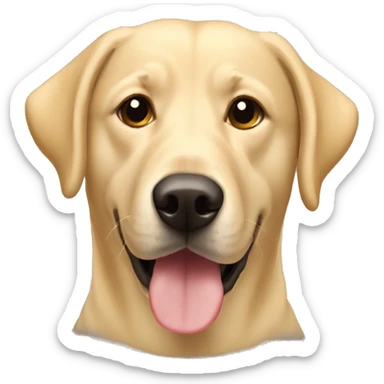 blonde lab mix dog sticker