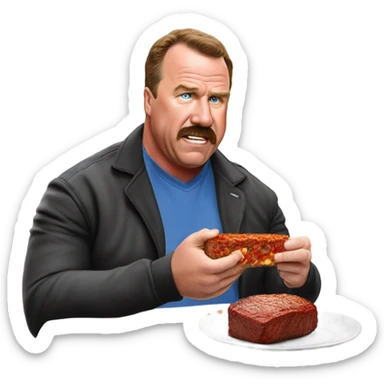 Andy Reid Kansas City chiefs eating meatloaf sticker
