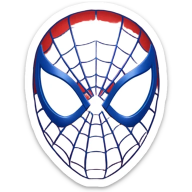 Spiderman mask only sticker