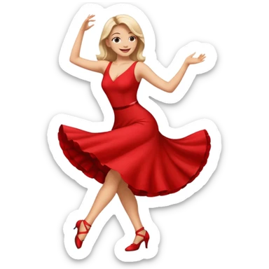 tango dancing woman emoji profile photo sticker