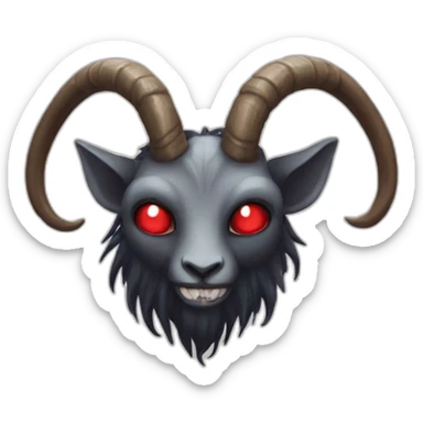 baphomet-making-a-heart-with-hands sticker