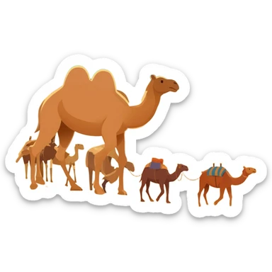Camel Caravan sticker