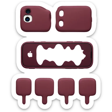 iphone 14 pro burgundy sticker