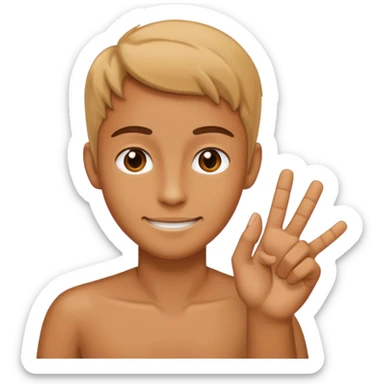 Un humain qui dit OK sticker