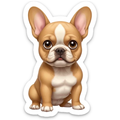 Fawn French Bulldog sticker