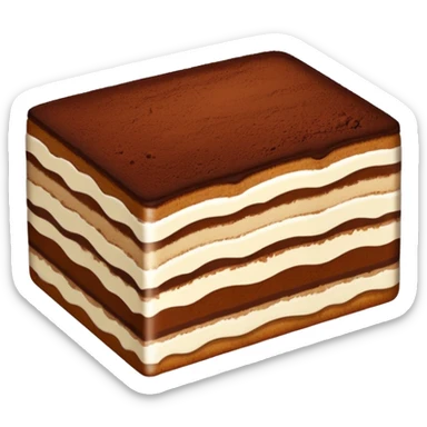 tiramisu slice sticker