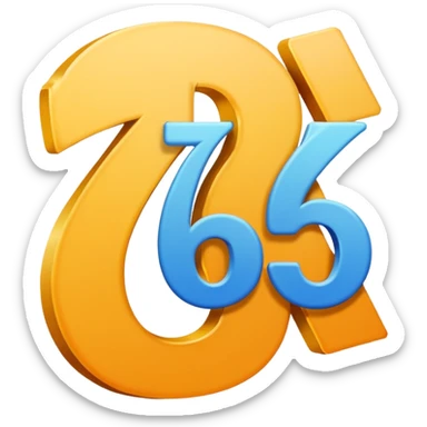 a small logo with the a cool font and blue background of the word 76s sticker
