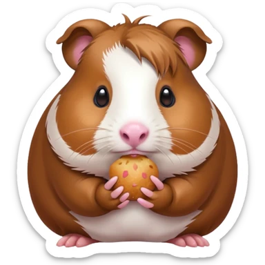 Guinea pig eating  sticker