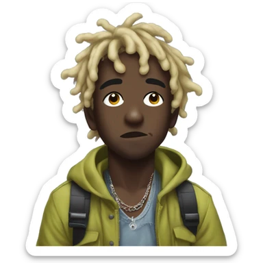 Lil uzi vert looking up to the sky sticker