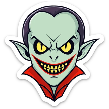 scary vampire sticker