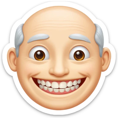 Cute insta denture   sticker