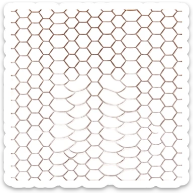 brown snake skin print sticker