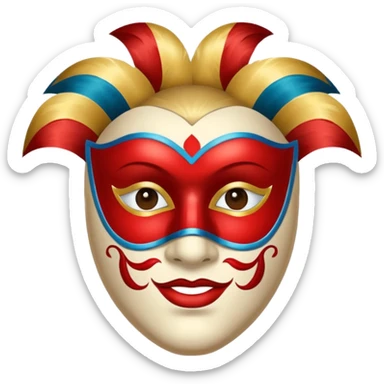 carnival masked guy sticker