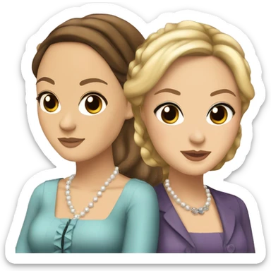 blair waldorf and serena van der woodsen best friends sticker