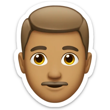 Man with a low taper fade sticker