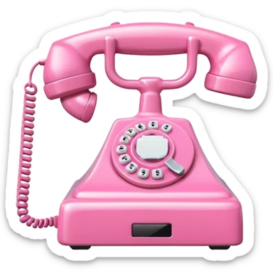Vibrant pastel pink phone sticker