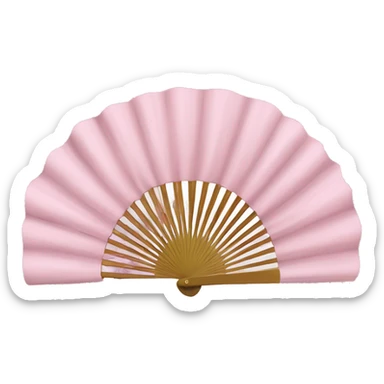 rococo pink fan sticker