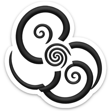 Triskelion faça um emoji desse símbolo  sticker