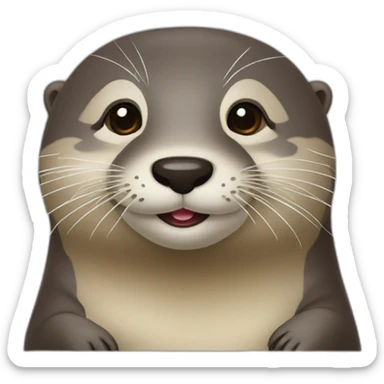 loutre qui fait coucou sticker