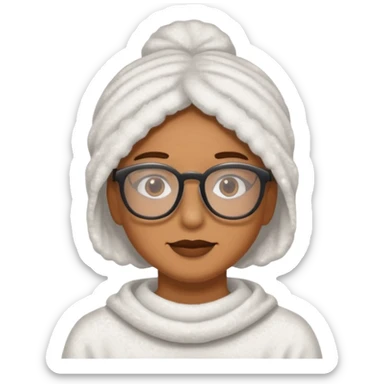 Taki powder with glasses and face sticker