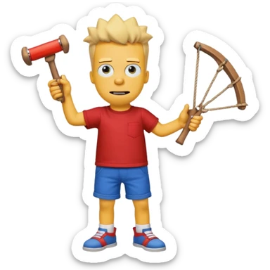 make the realistic bart simpson meme sticker