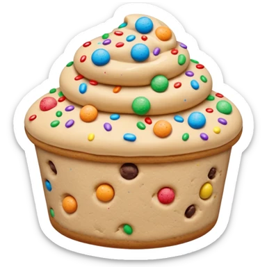 Cookie dough and funfetti sticker