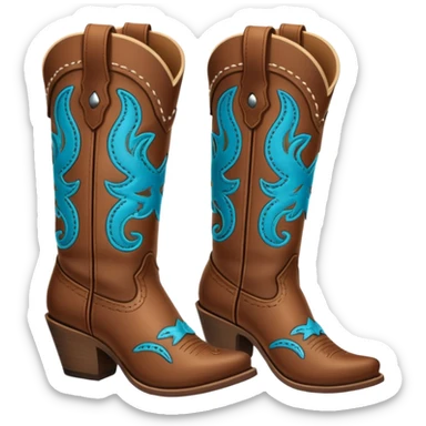 cowgirl boots  sticker