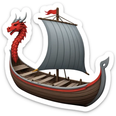 Barco vikingo sticker