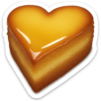 Honey cake heart sticker