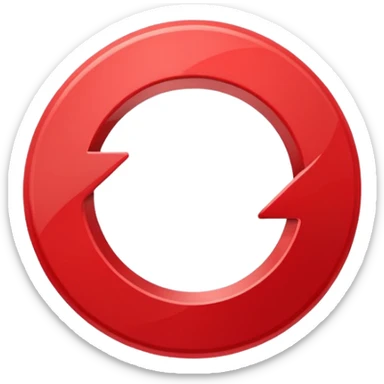 Prompt 15: "Is your backup plan."
Graphic: 🔄 Refresh/loop arrows icon (white with red highlights).
Animation: Arrows rotate smoothly.
Background: Transparent. sticker