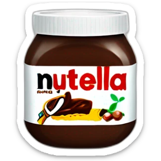 nutella pot sticker