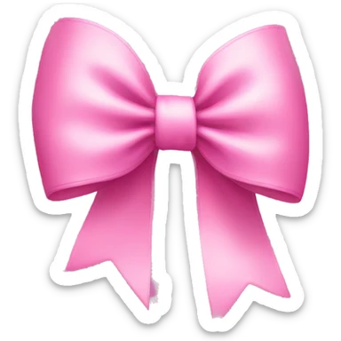 Pink bow sticker