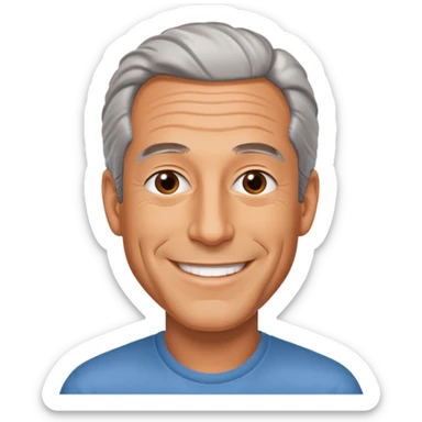 Photo-accurate hyperrealistic Jeffrey Epstein sticker