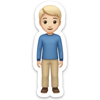 create emoji of a boy getting up sticker
