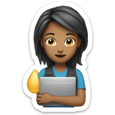 Girl with PC sticker