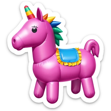 jeff koons spam yeti pink inflatable pinata sticker