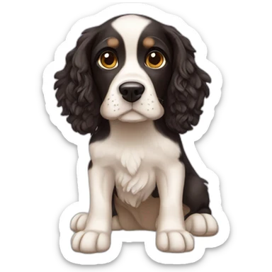 spring spaniel latino sticker