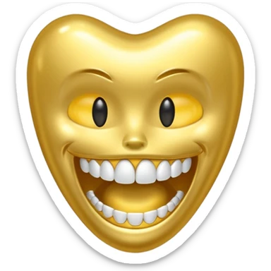 gold tooth no face sticker